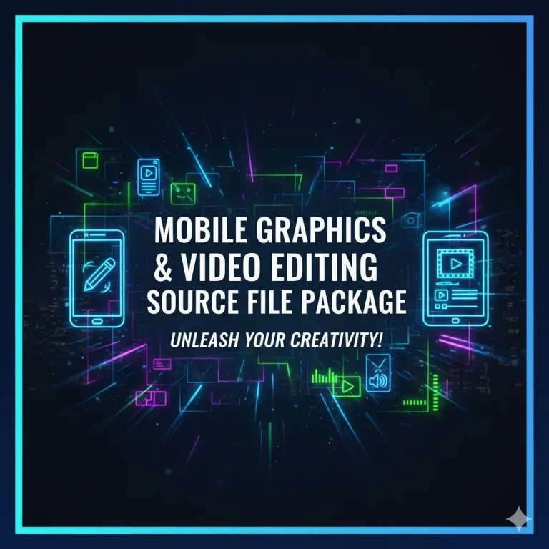 মোবাইল গ্রাফিক্স ও ভিডিও এডিটিং সোর্স ফাইল প্যাকেজ