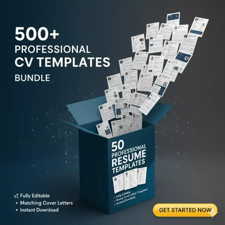 500+ Professional CV Templates Bundle