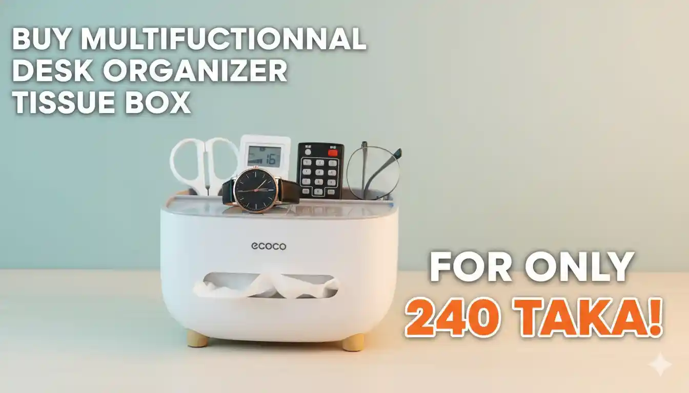 Multifunctional Desk Organizer tissue box